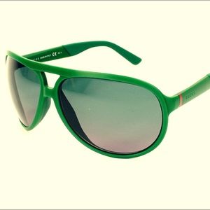 GREEN Gucci Aviators